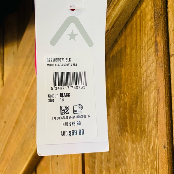 NEW Rockwear Black Milos High Impact Sports Bra 16 - Picture 9 of 12